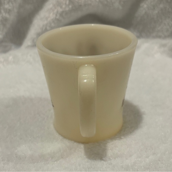 🐎 VINTAGE 1940s DAVY CROCKETT FIRE KING OVEN WARE COFFEE MUG CUP D-HANDLE 🐎 - Picture 4 of 7